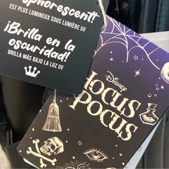Hocus Pocus Loungefly Binx Black Cat Plush Disney Mini Backpack Candle NWT - Picture 10 of 12